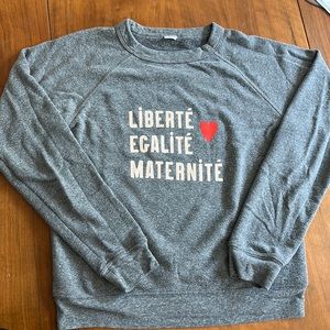 CLARE V VINTAGE FEEL SWEATSHIRT SIZE XS